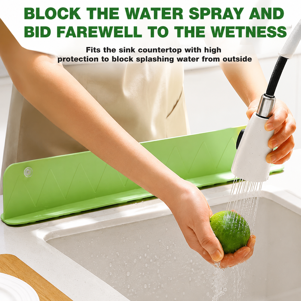 Premium Silicone Sink Splash Guard – Water Splash Barrier for Kitchen Counter | 48 cm | Pack of 2
