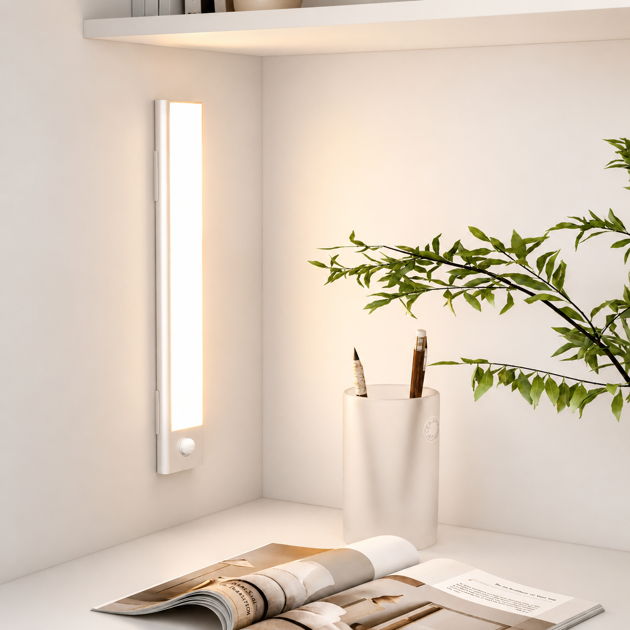 LED Motion Sensor Light – Wireless Auto ON/OFF Night Light for Wardrobe, Cabinet, Stairs & Hallway