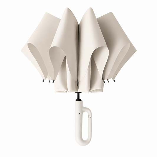 Premium UV Protection Travel Umbrella with Carabiner Handle | Windproof Auto Open & Close