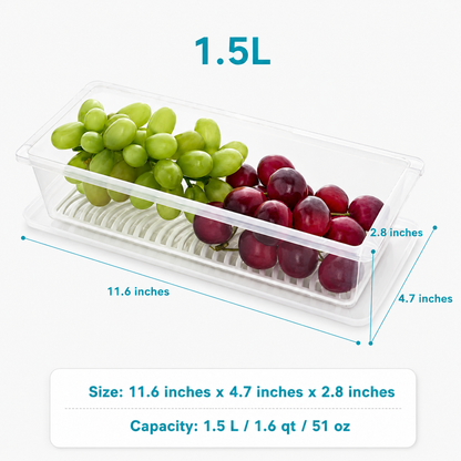 Fresh Lock Refrigerator Storage Containers Set (Pack of 6)