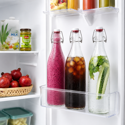 Tuvira Global Premium Glass Water Bottle with Airtight Flip-Top Lid (1000ML)