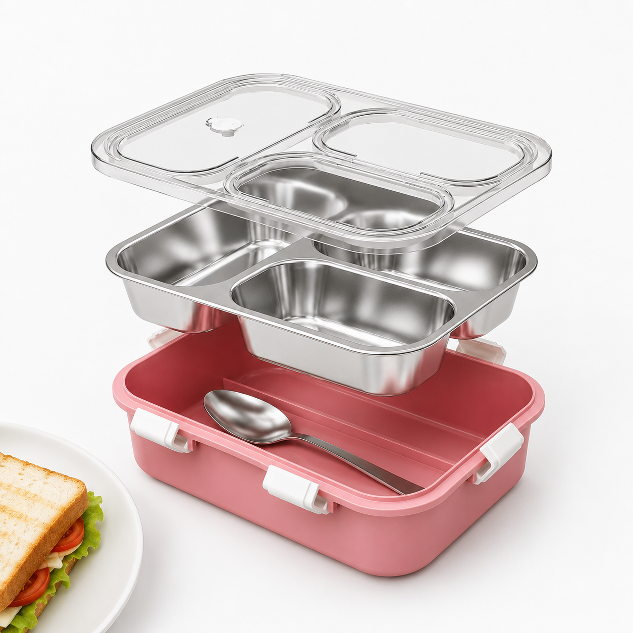 Premium 3-Compartment Bento Lunch Box