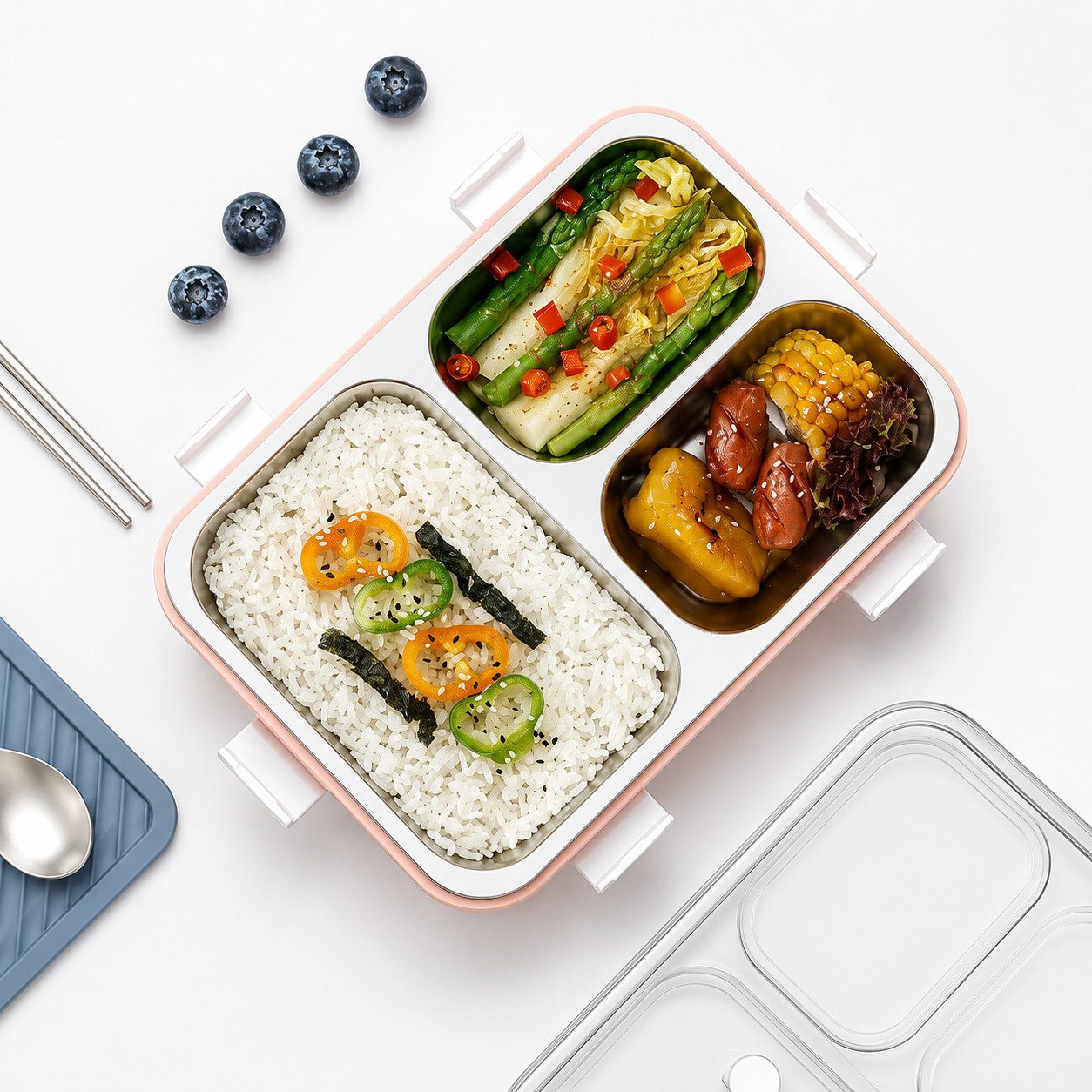Premium 3-Compartment Bento Lunch Box