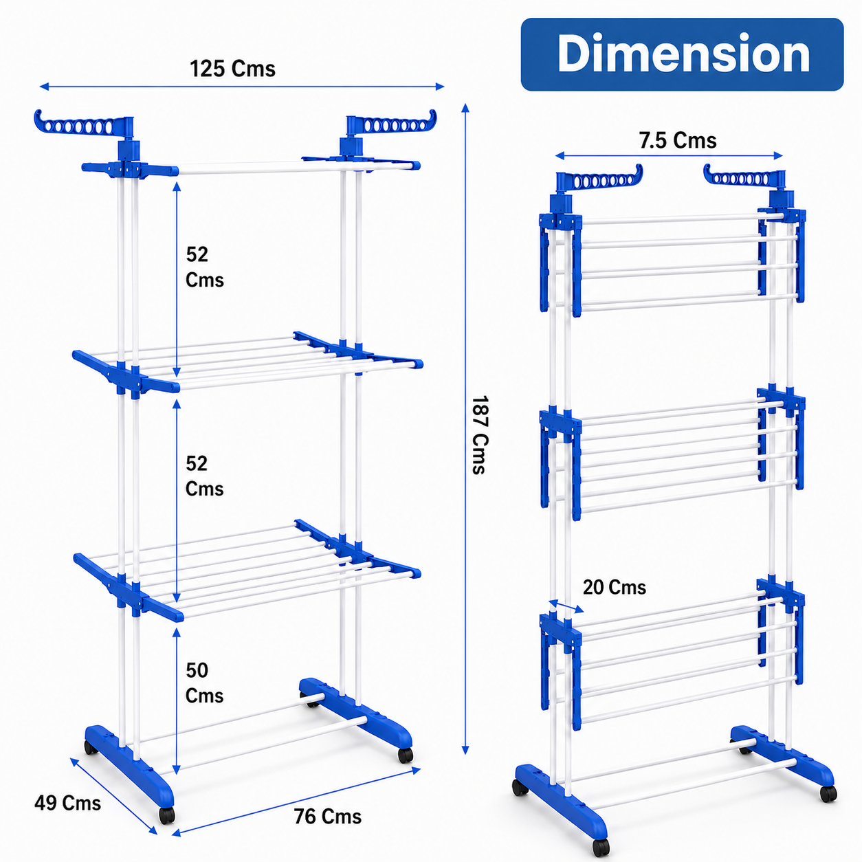 3-Tier Adjustable Laundry Drying Stand