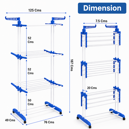 3-Tier Adjustable Laundry Drying Stand
