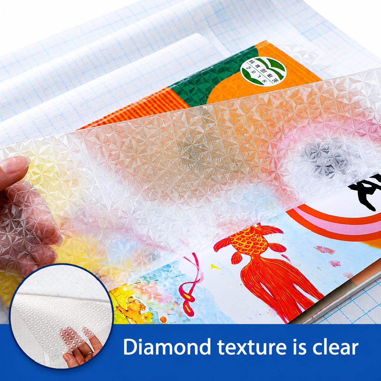 Transparent Self-Adhesive Book Cover Set (Pack of 30 Sheets – 10 Each Size)