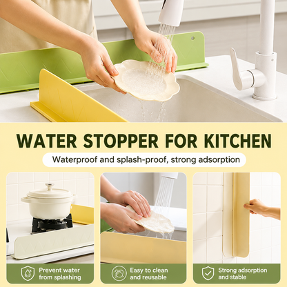 Premium Silicone Sink Splash Guard – Water Splash Barrier for Kitchen Counter | 48 cm | Pack of 2