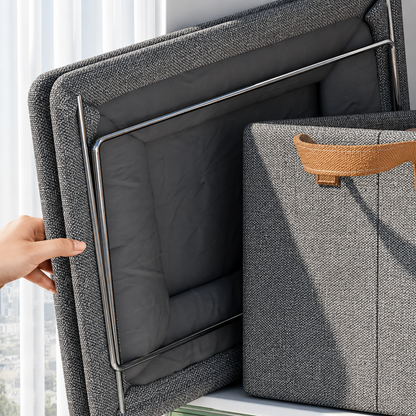 Foldable Fabric Storage Organizer Basket (Pack of 4)