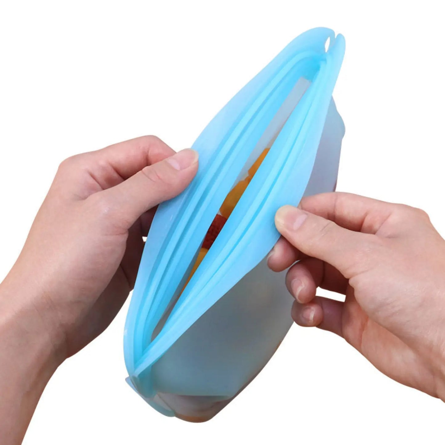 Reusable Silicone Food Storage Bags with Leakproof Airtight Seal